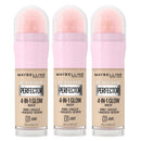 3x Maybelline Instant Anti Age Perfector 4 in 1 Glow Makeup 20ml 01 Light