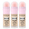 3x Maybelline Instant Anti Age Perfector 4 in 1 Glow Makeup 20ml 01 Light