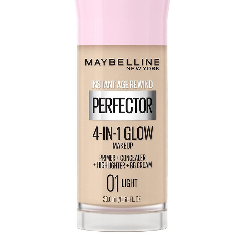 3x Maybelline Instant Anti Age Perfector 4 in 1 Glow Makeup 20ml 01 Light