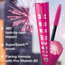 8x Maybelline Lash Sensational Firework Washable Mascara 10ml Blackest Black (carded)