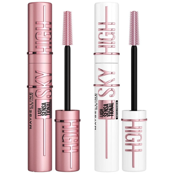 2pk Maybelline Lash Sensational Sky High Tinted Primer and Mascara 01 Very Black