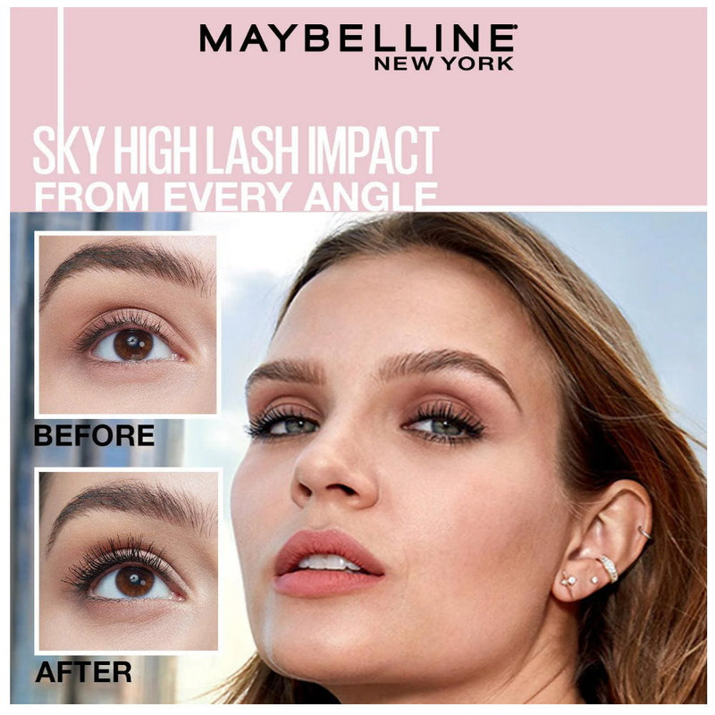 6x Maybelline Lash Sensational Sky High Mascara 7.2ml 799 Cosmic Black (carded)