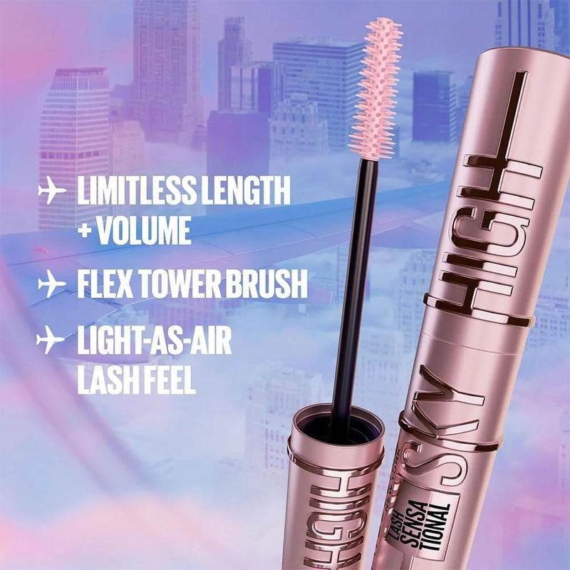 30x Maybelline Lash Sensational Sky High Washable Mascara 7.2ml 01 Very Black