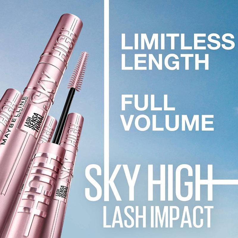 9x Maybelline Lash Sensational Sky High Washable Mascara 7.2ml 01 Very Black