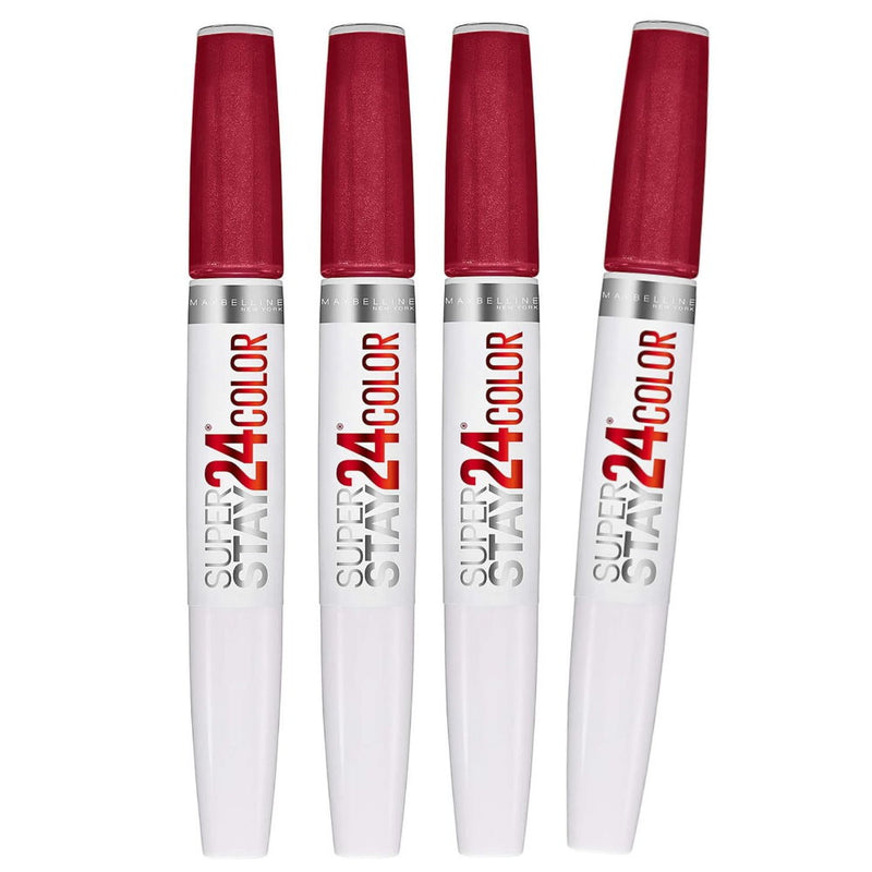 4x Maybelline Superstay 24 Hour 2 Step Lipstick 015 All Day Cherry