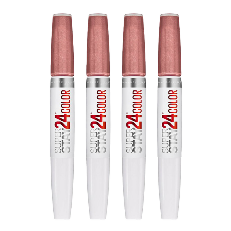 4x Maybelline Superstay 24 Hour Colour 2 Step Lipstick 150 Timeless Toffee - Makeup Warehouse Australia