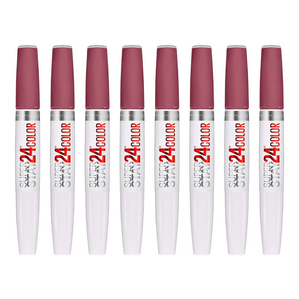 8x Maybelline Superstay 24 Hour Colour 2 Step Lipstick 300 Frosted Mauve