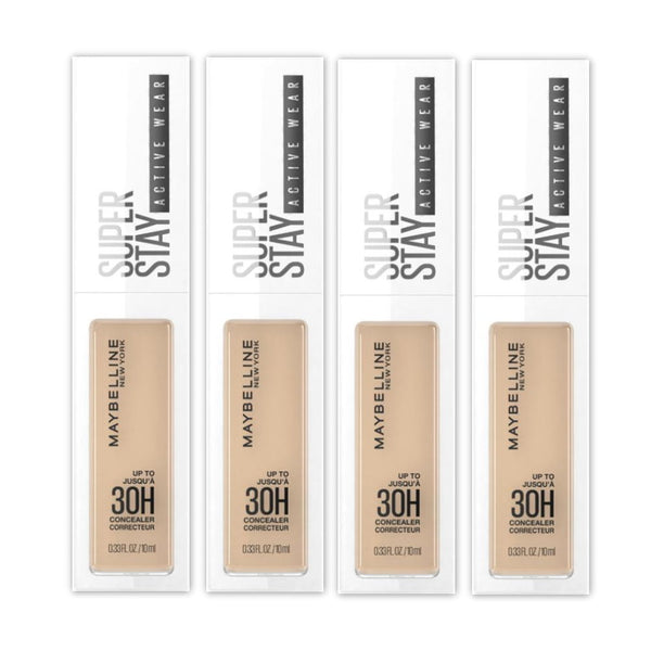 4x Maybelline Superstay Activewear 30 Hour Concealer 10ml 25 Medium - Maybelline makeup is the go-to brand