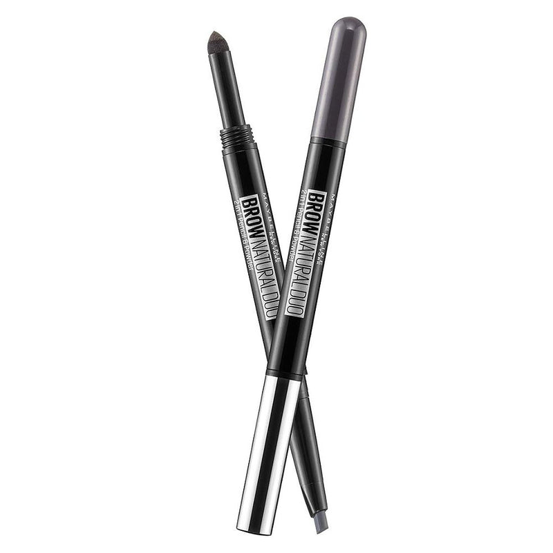 Maybelline Brow Natural Duo 2 in 1 Pencil and Powder Grey 0.15g