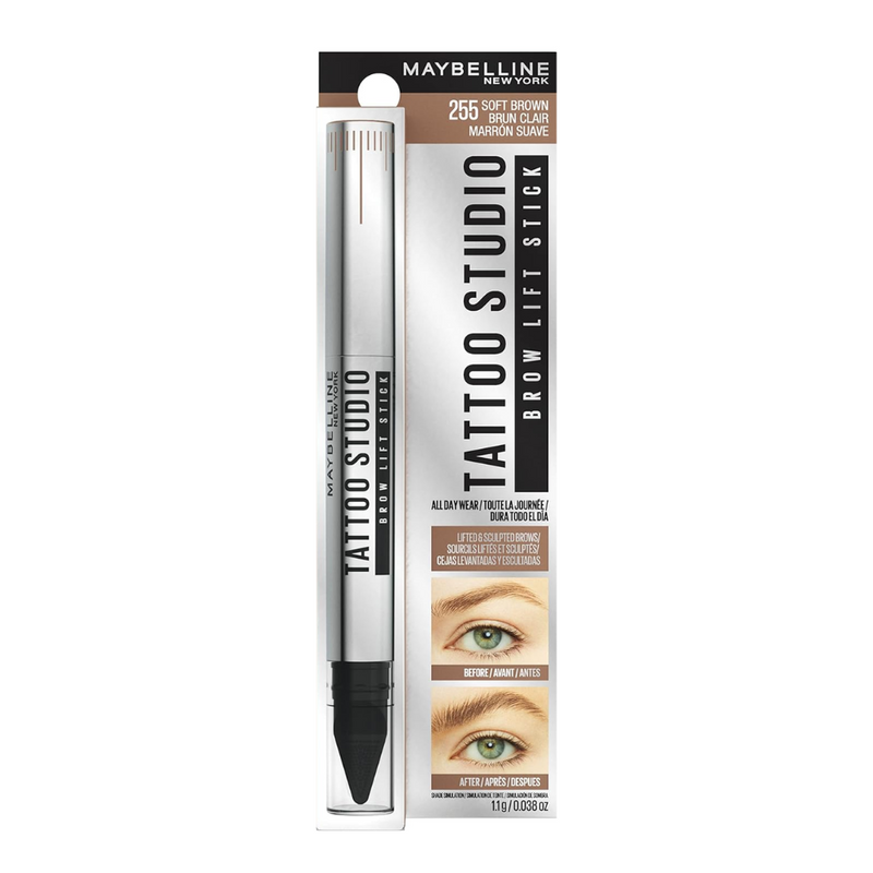 8x Maybelline Tattoo Brow Lift Stick Eyebrow Pen 255 Soft Brown (carded)