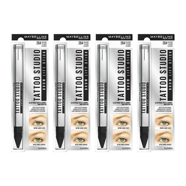 4x Maybelline Tattoo Brow Lift Stick Eyebrow Pen 264 Clear (carded) 1.1g