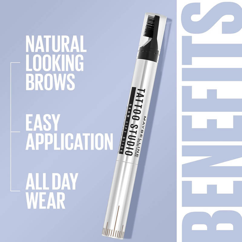 Maybelline Tattoo Brow Lift Stick Eyebrow Pen 255 Soft Brown (carded)