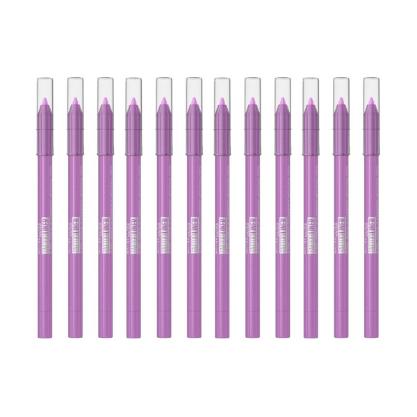 12x Maybelline Tattoo Gel Pencil Eyeliner 1.3g 812 Lavender Lights