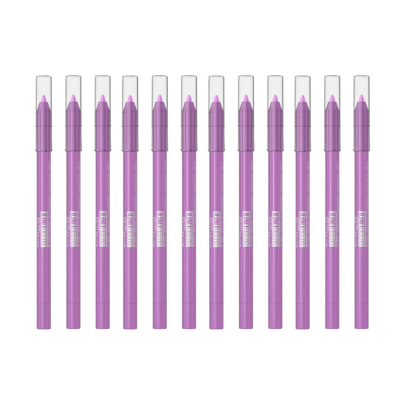 12x Maybelline Tattoo Gel Pencil Eyeliner 1.3g 812 Lavender Lights