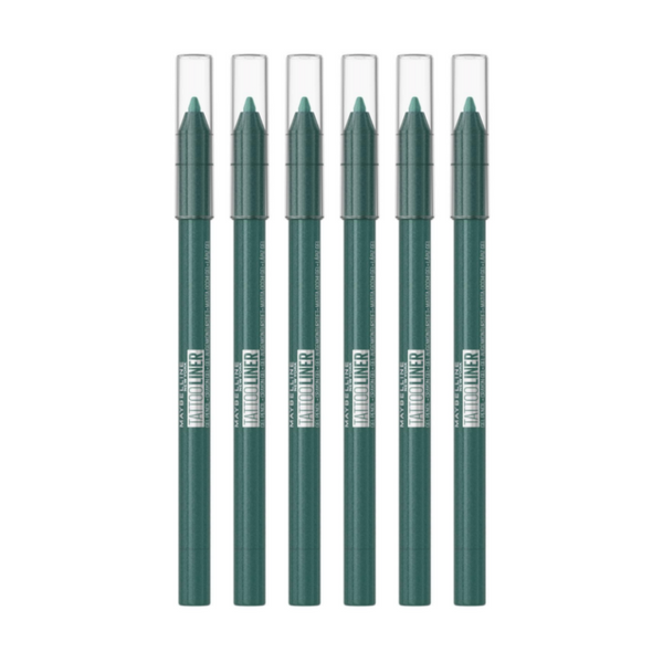 6x Maybelline Tattoo Gel Pencil Eyeliner 1.3g 815 Tealtini