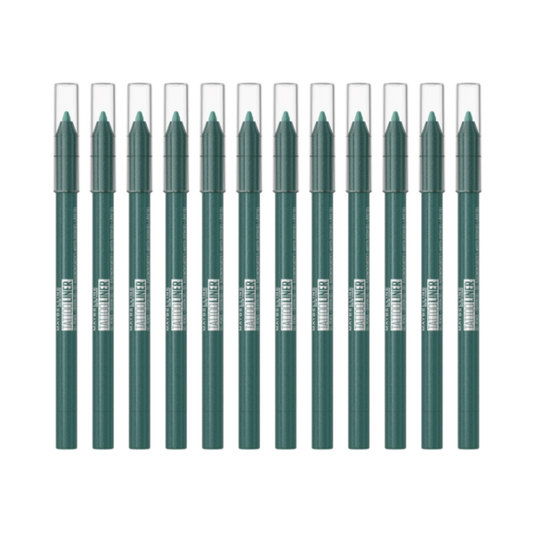 12x Maybelline Tattoo Gel Pencil Eyeliner 1.3g 815 Tealtini