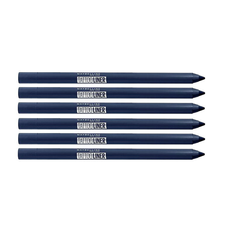 6x Maybelline Tattoo Gel Pencil Eyeliner 1.3g 920 Striking Navy