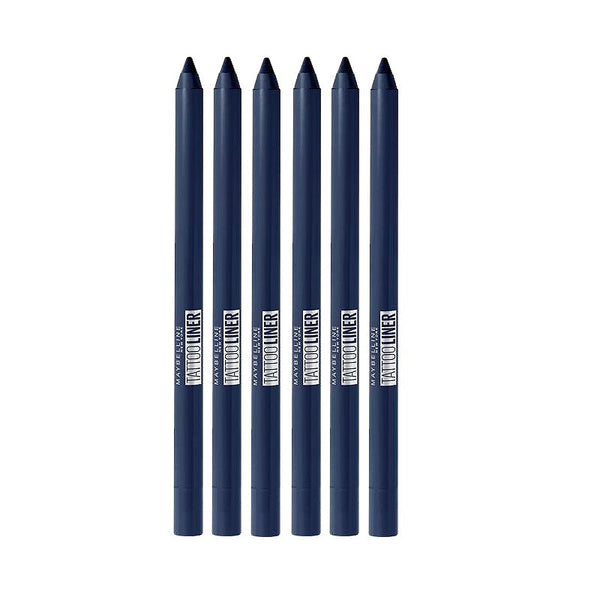 6x Maybelline Tattoo Gel Pencil Eyeliner 1.3g 920 Striking Navy