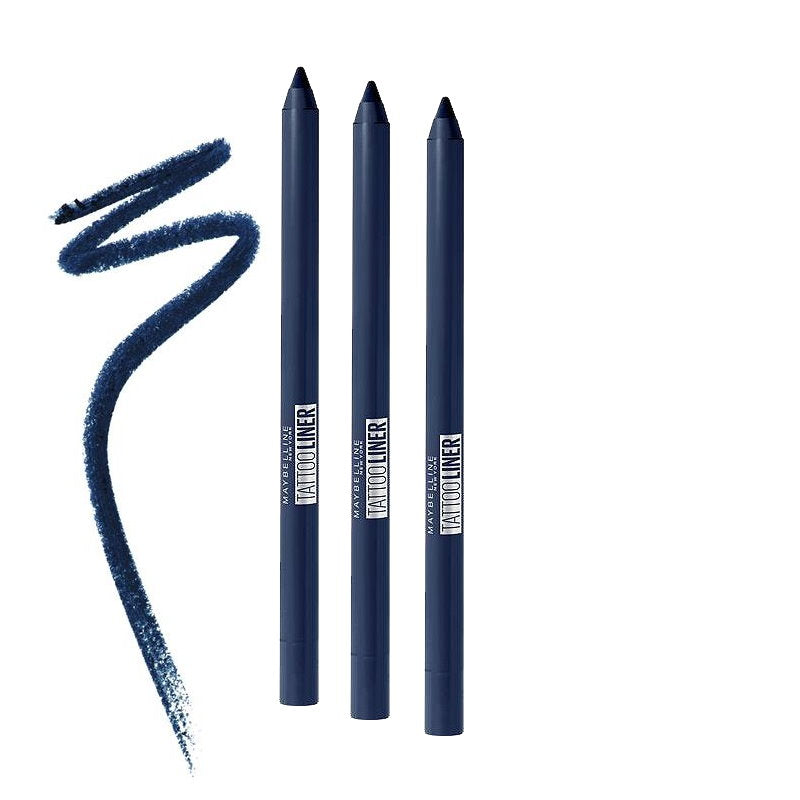 3x Maybelline Tattoo Gel Pencil Eyeliner 1.3g 920 Striking Navy