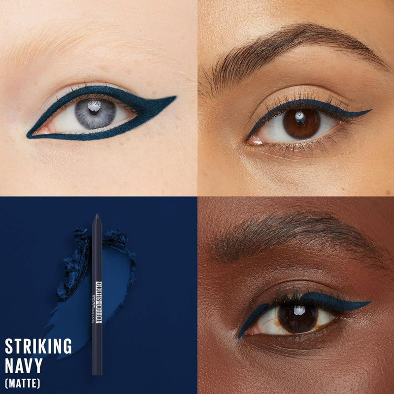 3x Maybelline Tattoo Gel Pencil Eyeliner 1.3g 920 Striking Navy