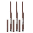 3x Maybelline Tattoo Liner Automatic Gel Pencil Eyeliner 040 Brown