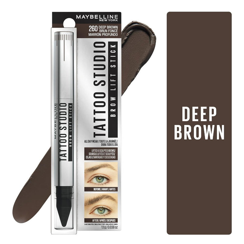 10x Maybelline Tattoo Studio Brow Lift Eyebrow Pen 1.1g 260 Deep Brown