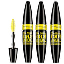 3x Maybelline Volum Express Colossal Go Extreme Leather Black Mascara 9.5ml