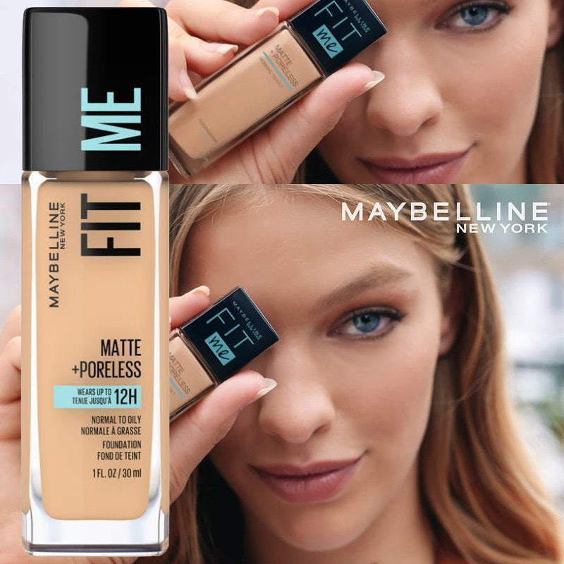 2x Maybelline Fit Me Matte Poreless Foundation 30ml 220 Natural Beige