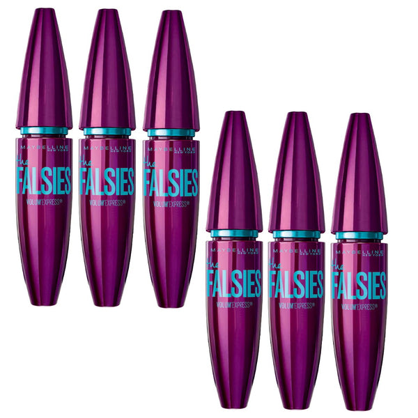 6x Maybelline the Falsies Volum Express Mascara 285 Black Drama