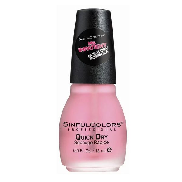 Sinful Colors Nail Polish Top Coat 15ml 1706 Ms. Impatient Quick Dry