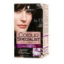 6x Schwarzkopf Colour Specialist Permanent Hair Colour 4.13 Dark Cool Brown