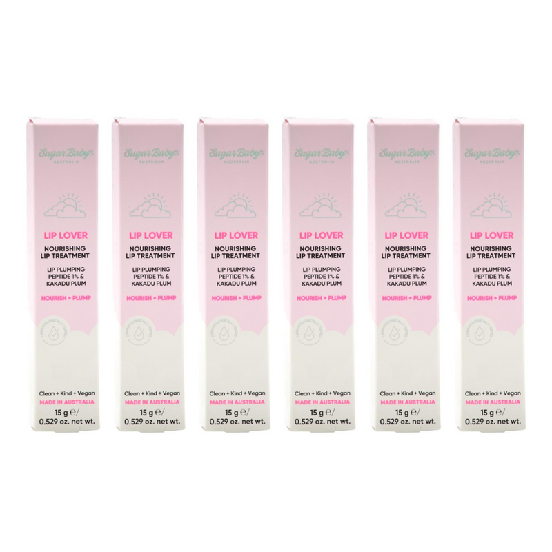 6x SugarBaby Lip Lover Nourishing Lip Treatment 15g