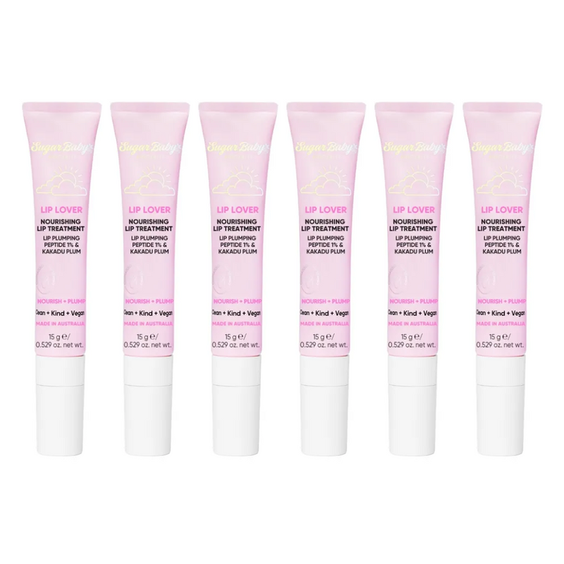 6x SugarBaby Lip Lover Nourishing Lip Treatment 15g