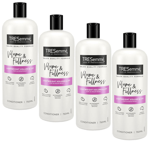 4x Tresemme Volume and Fullness Conditioner 750ml - Tresemme shampoo conditioner