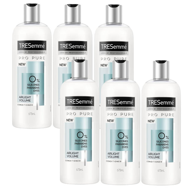 6x Tresemme Pro Pure Airlight Volume Conditioner 675ml