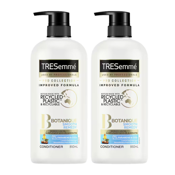 2x Tresemme Smooth Remedy Conditioner 850ml