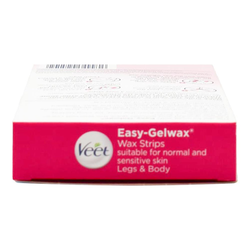 Veet Easy Gel Legs and Body Wax Strips Almond Oil 20 Pack