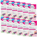 12x Veet Easy Gel Legs and Body Wax Strips Shea Butter and Acai Berries 20 Pack