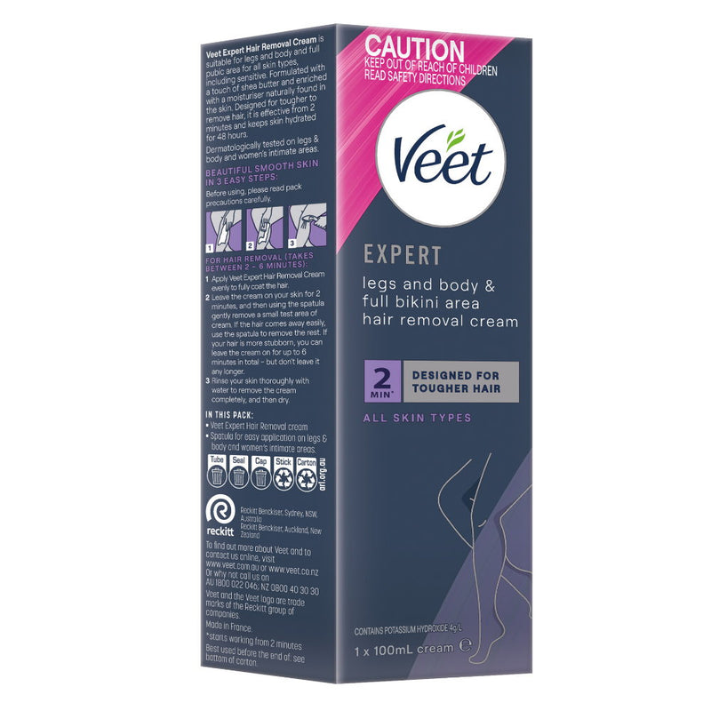 Veet Expert Legs Body Full Bikini Hair Removal Cream 100ml