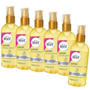 6x Veet Expert Miraculous Oil for Pre and Post Wax and Depilatory Hair Removal 100ml