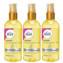 3x Veet Expert Miraculous Oil for Pre and Post Wax and Depilatory Hair Removal 100ml