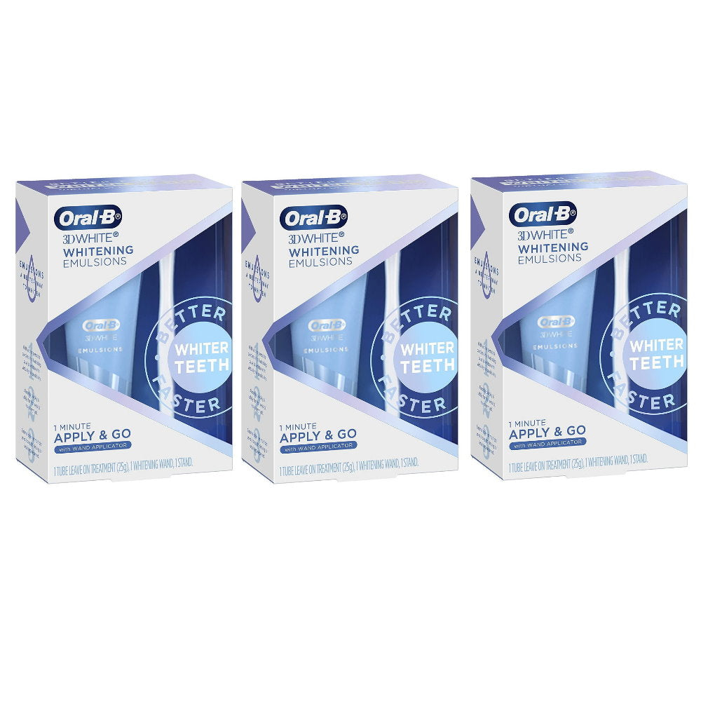 Oral-B 3D White Whitening Emulsions Apply & Go - Makeup Warehouse Australia