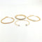 Rosy Lane Set of 4 Gold Chain Bracelets