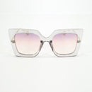 Rosy Lane Vintage Oversized Cat Eye Sunglasses Clear - Pink Purple Gradient