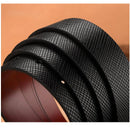 OSKA Men’s Belt PU Leather Designer Reversible Buckle Black or Brown / Gift Box